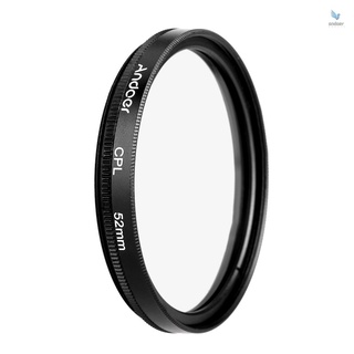 Andoer 52mm Digital Slim CPL Polarizador Circular Filtro De Vidrio Polarizado Para Canon Nikon Sony DSLR Lente De Cámara (5)