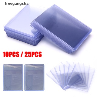[freegangsha] 10/25pcs 35pt top loader 3x4" tarjetas de juego protector exterior para juegos grdr