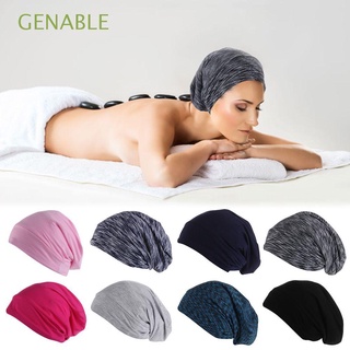 GENABLE Popular Satin Bonnet Elasticity Chemo Caps Night Sleep Hat Adjust Hair Styling Accessories Hair Loss Cover Double Layer Soft Hair care Scarf Head Wrap Hats/Multicolor