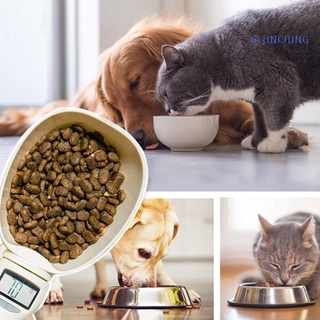 [jinching] cuchara de alimentación electrónica digital para perros y gatos/cuchara medidora de alimentos para mascotas (2)