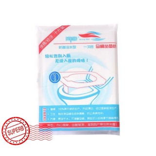 10pcs/set Home Travel Sanitary 50pcs Disposable Waterproof Toilet Seat Cover Paper Y6F8