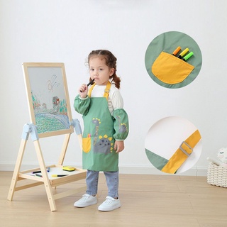 COST1 Animal Child Smock Cartoon Baby Bib Kitchen Apron Cute Waterproof Students Child Overalls Wear Painting BBQ Clothes (6)
