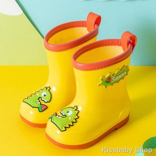 Niños botas de lluvia de dibujos animados zapatos de goma antideslizante zapatos de agua impermeable botas de lluvia (7)