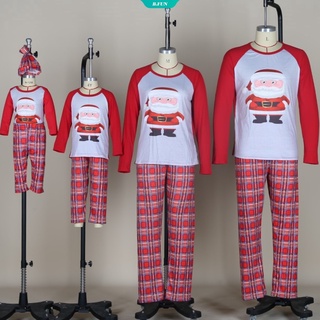 Conjunto de ropa de dormir de navidad para la familia 2021 navidad para niños pijamas para niños pijamas para niños mameluco de dormir pijamas para la familia trajes para el hogar combina con la familia [FUN] (5)