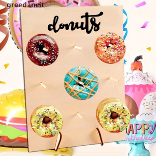 Greedancit WoodenWall Holds Donut Boards Stand Hanging DonutsTable Wedding Decoration CL
