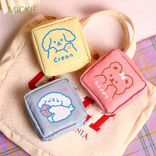 mickie kawaii bolsa de cosméticos portátil monedero sanitario servilleta bolsa de viaje lindo patrón de dibujos animados pequeño mini impermeable coreano lápiz labial bolsa multicolor