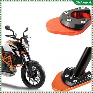 Motorcycle CNC Aluminum Side Stand Enlarge Orange For KTM DUKE 125 200 390