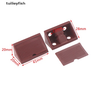 tuilieyfish 10 piezas de plástico ángulo recto engrosado esquina muebles gabinete accesorios de esquina cl
