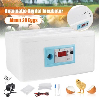 MITCHELL Digital Hatcher Automatic Foam Waterbed Incubator 20 Position Temperature Control Poultry Chicken Farm Incubation Tools Eggs Brooder