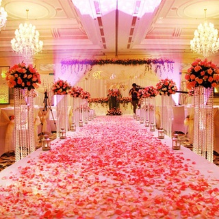 1000 pétalos de rosa de seda para BOBO globo decoración romántica Artificial rosa flor accesorios de boda