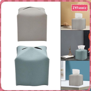 2x Square Napkin Dispenser Paper Facial Tissue Box Cover for Bathroom Office
