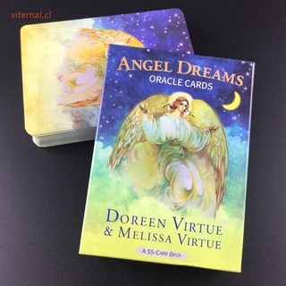 VIT Angel Dreams Oracle Cards Full English 55 Cards Deck Tarot Divination Board Game