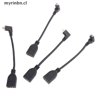 [myrinbn] 1080p micro hdmi macho a hdmi hembra adaptador ángulo de cable 90 grados para pc hdtv cl