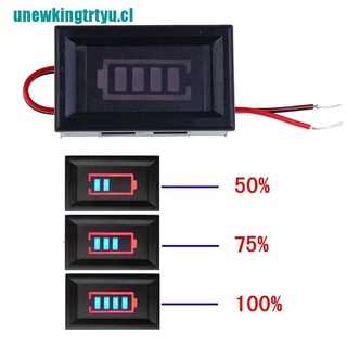 GTRYU 3S 12.6V Lithium Battery Capacity Indicator Voltmeter Module Blue Display