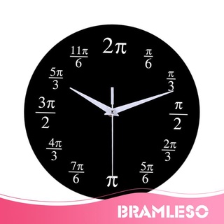 [BRAMLESO] Reloj De Pared De Cuarzo De Elementos Químicos Matemáticas Silencioso Sin Tictaces Decoración De Arte