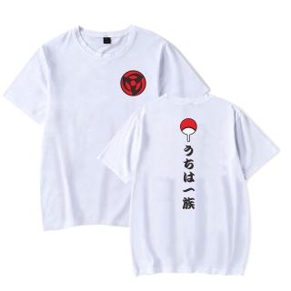 2020 Anime diseño de manga corta camiseta Naruto Sasuke Madara familia disfraz Sharingan impresión Tops camisetas