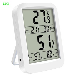 LIG Digital Thermo-hygrometer Indoor Thermometer and humidity detector 4.5-inch large-screen LCD display