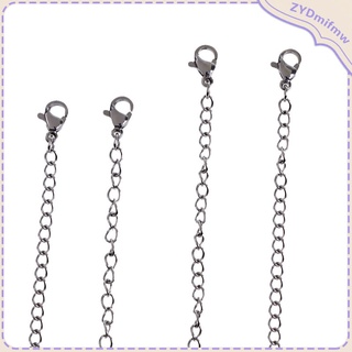 8 piezas de broche de langosta cadena de eslabones extensor de cola descubrimiento joyería para collar
