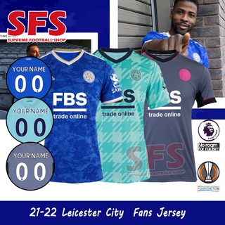 [sfs] camiseta de fútbol de alta calidad 21-22 lcfc leicester cit.y camiseta fans versión s-2xl