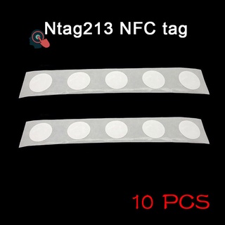 Disponible en inventario 10 pzas etiquetas Nfc Etiqueta 13.56mhz 25mm Chip Universal duradero Para celular