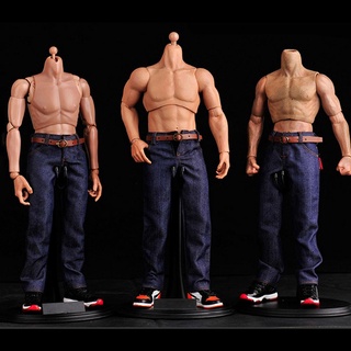 [I] 1Pc 1/6 Scale Male Classic Denim Jeans Pants with Belt for 12 Inch Action Figure [HOT]