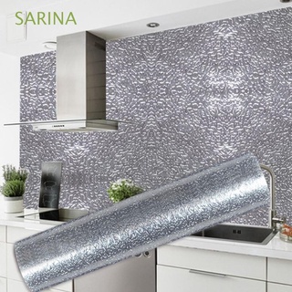 sarina multifuncional papel pintado diy papel de aluminio a prueba de aceite pegatinas pegatinas de pared estufa impermeable gabinete de cocina de alta temperatura autoadhesiva