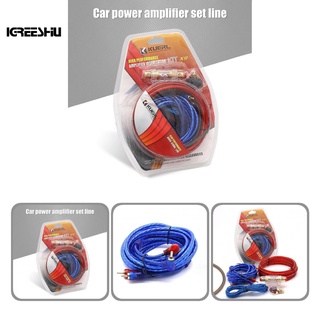 Igreeshu - Cable de altavoz resistente para coche, 60 a, cableado antiinterferencia para Subwoofer
