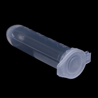 [cod] 10 piezas de tubo de centrífuga de laboratorio de 2 ml con fondo redondo graduado con tapa caliente