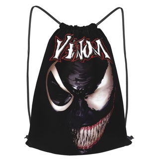 Venom Cordón Mochila Resistente Al Agua Cadena Bolsa De Moda Deportes Sackpack Gimnasio Saco Con Para Hombres Mujeres