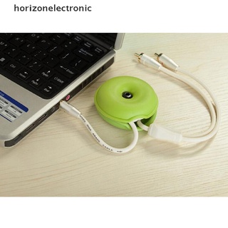 [horizonelectronic] Organizador de cable de tortuga organizador de cables enrollador de alambre para auriculares (9)
