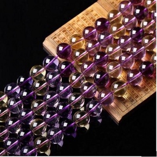 Púrpura topacio medio acabado suelto perlas diy hechos a mano accesorios de moda joyería