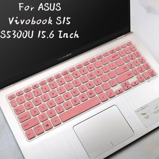 funda de teclado de silicona para asus vivobook s15 s5300u 15.6 pulgadas cubierta de piel x515 x509fj m515da x509ja x509da x515j m509da