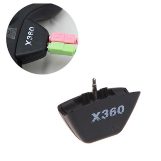 jojo negro 2.5mm jack micrófono auriculares convertidor adaptador para xbox 360 (4)