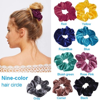 Terciopelo Scrunchies accesorios para el cabello Hairties diseño Simple moda accesorio de pelo Casual estilo colorido mujer