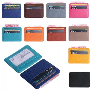 Lanfy cartera unisex Estilo empresarial 4 compartimientos De tarjetas con Textura De ventana Id/dinero/tarjeta/multicolor
