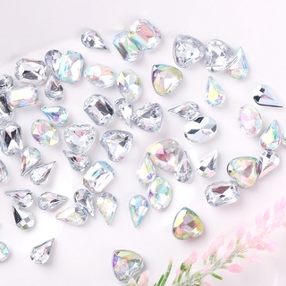 annamarie mujeres uñas arte cristal fondo plano manicura accesorios 3d uñas arte decoración purpurina vidrio diverso tamaño diamante diamantes de imitación diy arte de uñas (2)