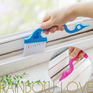 [Corner & Groove & Crevice Cleaning Brush, Squeegee Brush] [Swan Shaped Window Groove Cooktop Crevice Cleaner] [Household Deep Cleaning Tool]