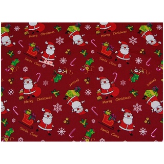 Telas de algodón de navidad DIY tela de algodón Patchwork decoración de navidad 25*25cm [FRpokt] (7)