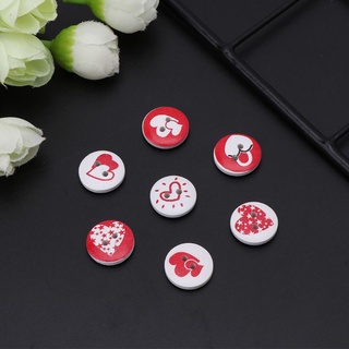 mid 100Pcs Wooden Red White Love heart Wood Slices Buttons Craft Scrapbooking Embellishment DIY Party Home Decoration (2)