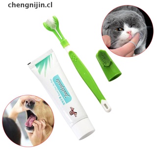 yang pet cepillo de dientes set vainilla sabor pasta de dientes perro gato dedo cepillo cuidado.