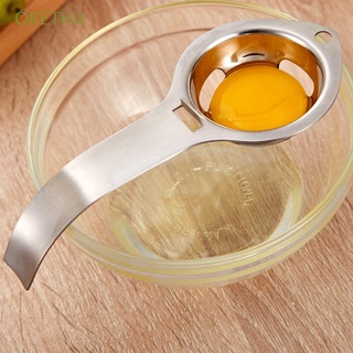 oretha separador de huevos de cocina filtro de cocina extractor de huevos de acero inoxidable chef yema de huevo blanco comedor divisor de hornear tamiz/multicolor