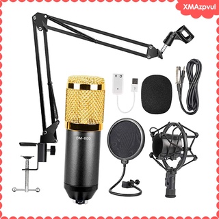 kit de micrófono de condensador de grabación pc strea cardioide micrófono para podcasting (1)