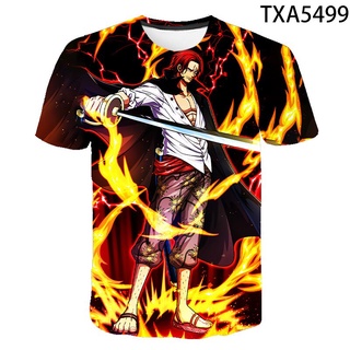 3D shirt Full Print ONE PEACE Tops Teenager O-Neck Harajuku T-Shirt Kids Casual Cool Harajuku Short Sleeve Streetwear
