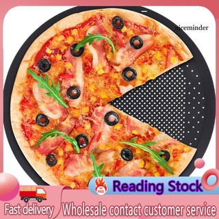 NCJ_Round Plate Non-stick Pizza Baking Holes Pan Oven Tray Mold Kitchen Dish Tool