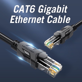 Vention Cat6 Gigabit Cable de red de alta velocidad RJ45 Ethernet Jumper Lan Cable para PC portátil Xbox
