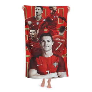 Cristiano Ronaldo toalla de playa personalizada para niños y adultos, toalla de baño toalla de baño toalla de piscina toallas Spa viaje en casa uso del Hotel (80X130 CM)
