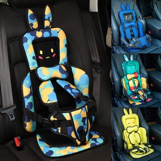alfombrilla de asiento de coche de dibujos animados patrón de animal ajustable para la piel amigable con el bebé asiento de coche cojín para niños