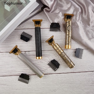 [tophumor] afeitadora recargable barba trimmer profesional hombres máquina de corte de pelo trimmer.