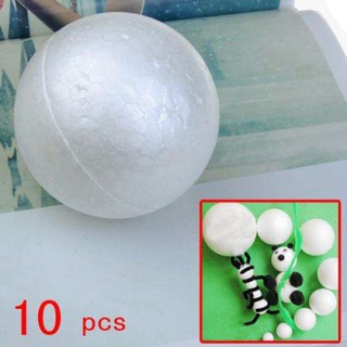 10 pzs bolas de espuma de poliestireno artesanales de modelado 10 cm