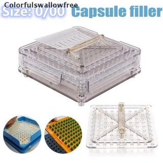 Colorfulswallowfree 100 Holes Size 0-00# Capsules Maker Filler Plate Capsules Fillings Machine Tool BELLE